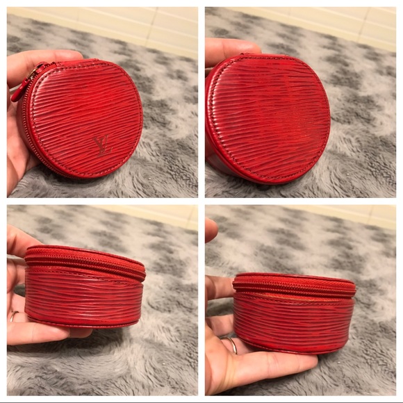 Authentic LV Red Epi Ecrin Bijoux Jewelry Case - Picture 3 of 5